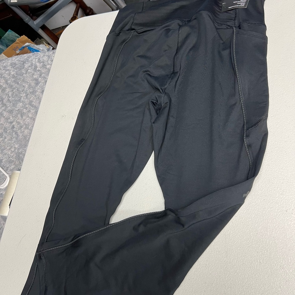 Under Armour Black Sweatpants with Slim Tapered Fit